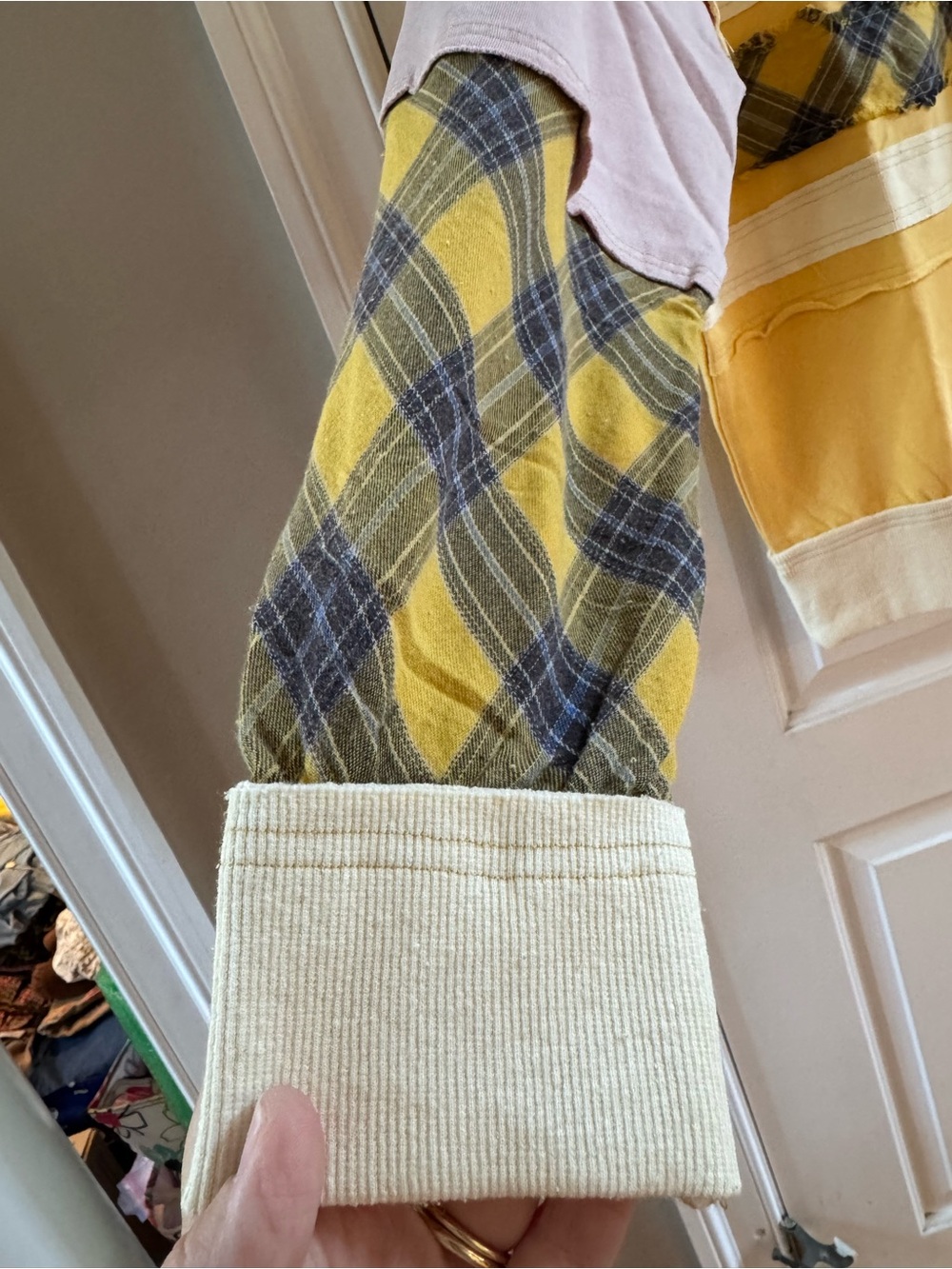 Easel NWT Patchwork Sweatshirt - Picture 5 of 6